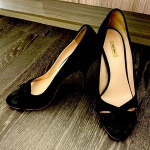 Miu Miu Prada Black Suede Heels *Free shipping